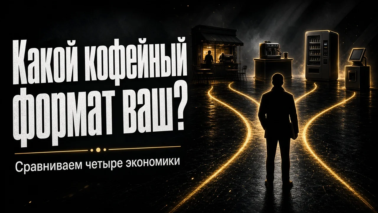 Бизнес на кофе: кофейня, островок, автомат или стойка самообслуживания