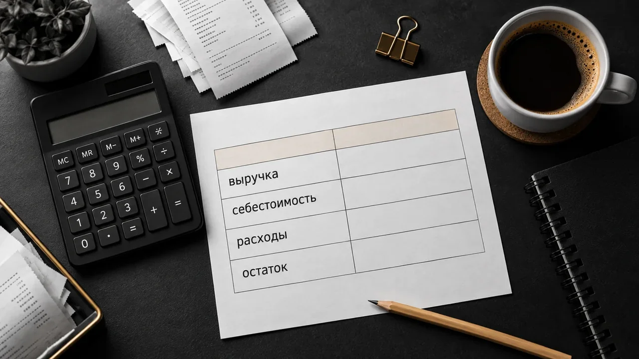 Таблица расчёта экономики кофейной стойки