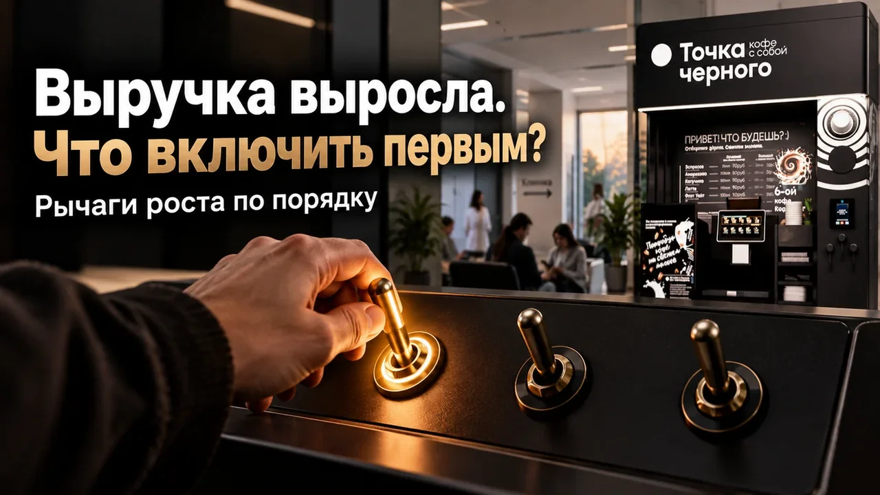 Как поднять выручку в кофейне самообслуживания: рычаги по порядку