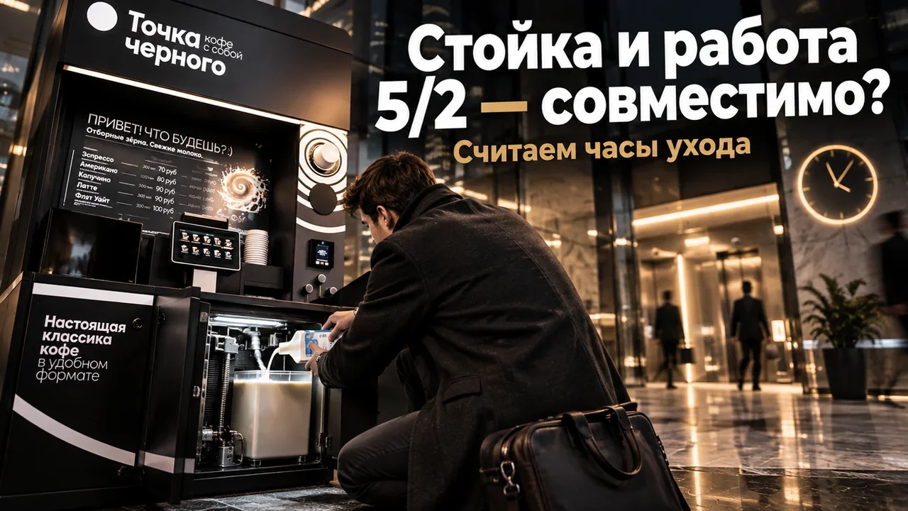 Бизнес-идеи для начинающих: сколько времени забирает кофейная стойка при работе 5/2