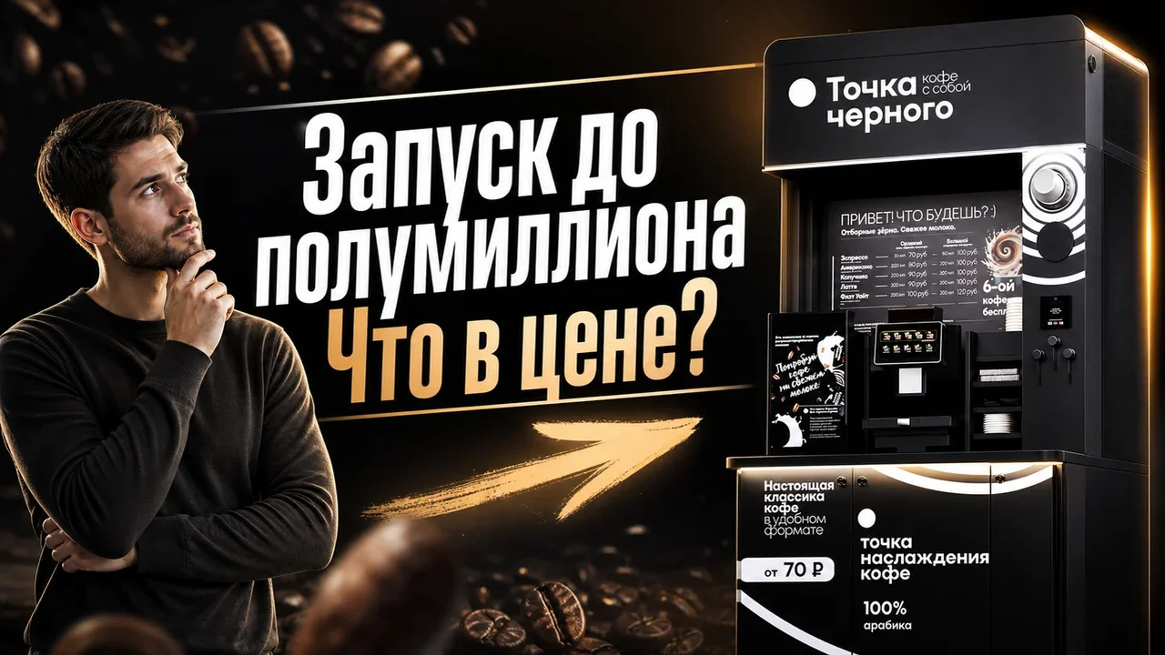 Открыть кофейню самообслуживания под ключ цена