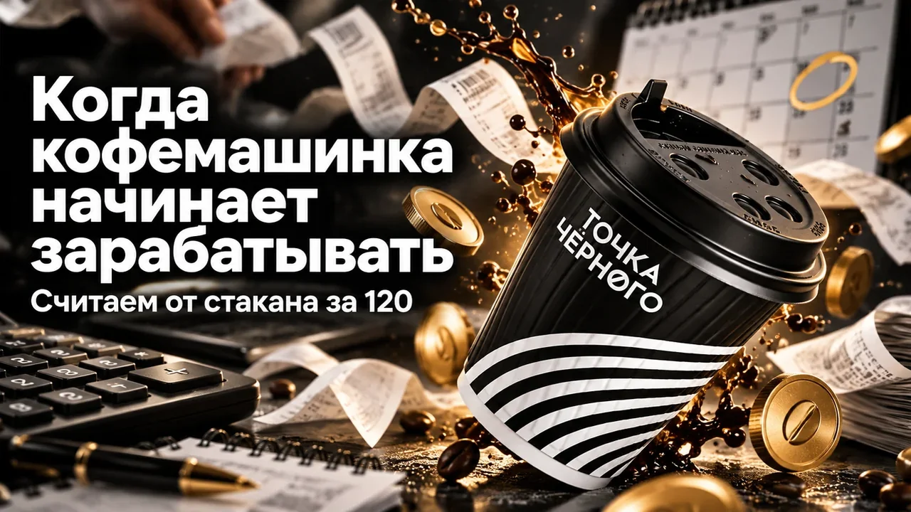 Прибыль от кофемашинки: 3–4 чашки, налог и то, что остаётся