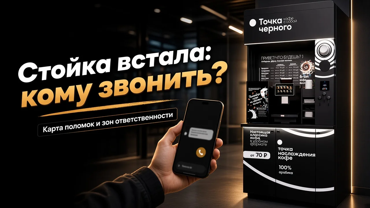 Ремонт вендинговых аппаратов: кто чинит кофейную стойку