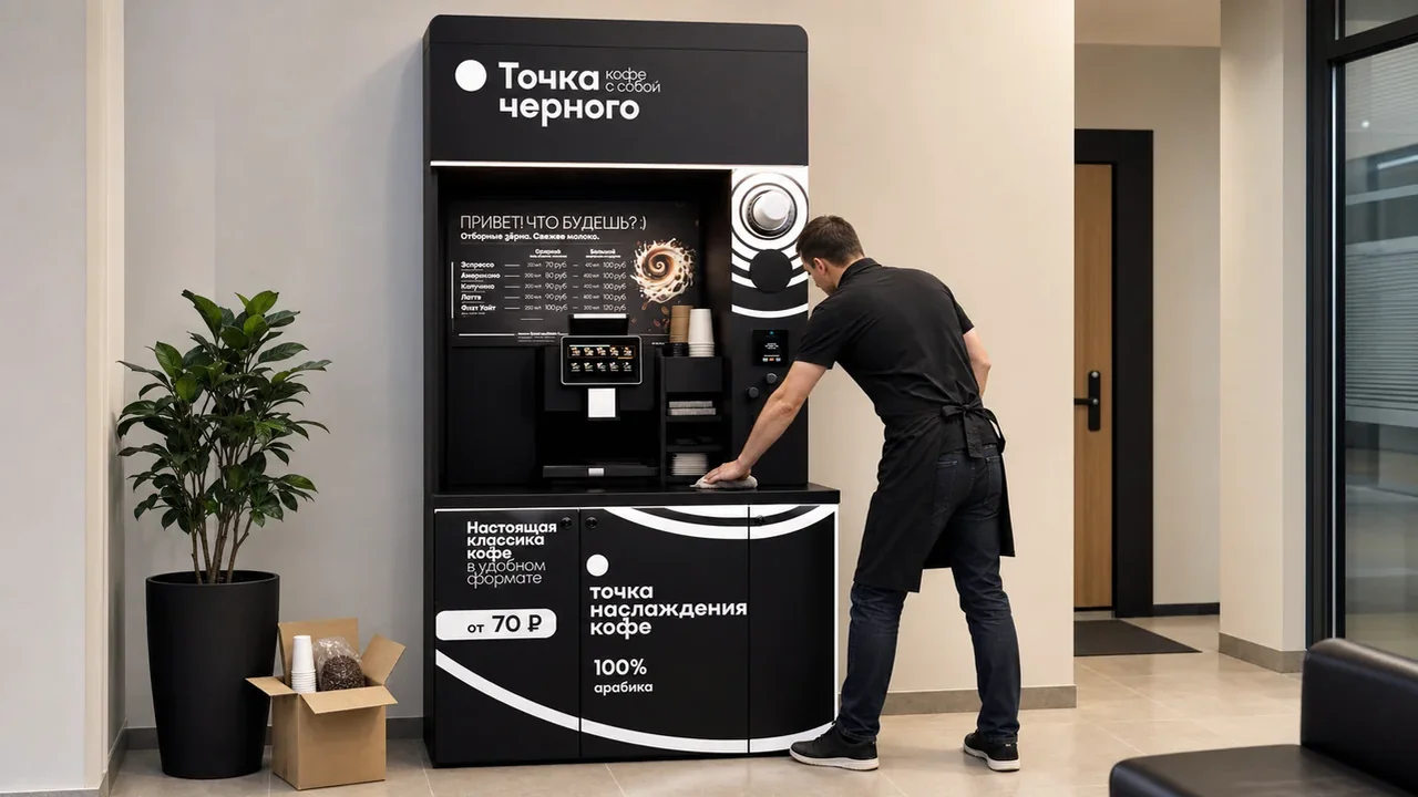 Регулярное обслуживание кофейной стойки самообслуживания партнёром