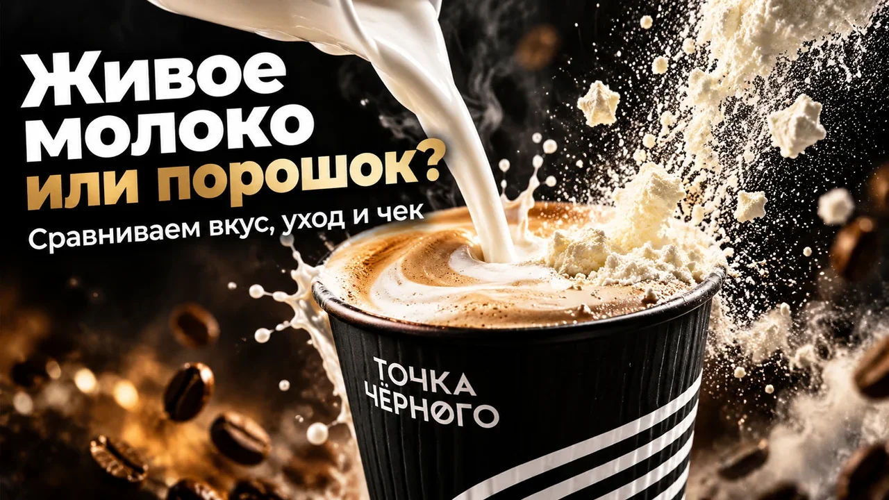 Вендинг кофе на живом молоке: чем лучше и хуже сухого