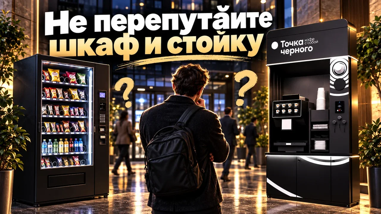 Вендинг купить: стойка с молоком или шкаф со снеками